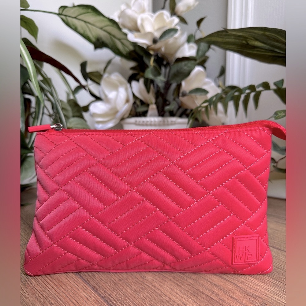 IHKWIP Triple Entry Quilted Summer Punch Orange Crossbody Purse - Picture 4 of 11